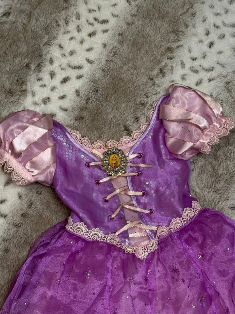 Disney Rapunzel costume girls 4T Tangled purple princess dress Halloween party